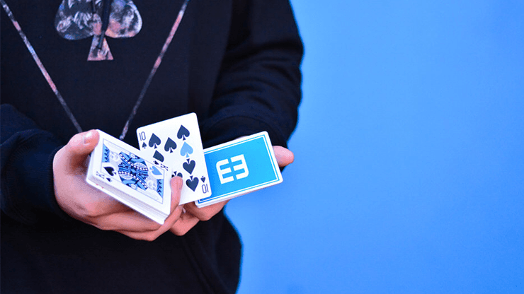 Premium WH Classic Blue Playing Cards - Poker Size, Standard Index, Durable for Casino & Card Games - Perfect for Poker, Blackjack, Solitaire & Magic Tricks