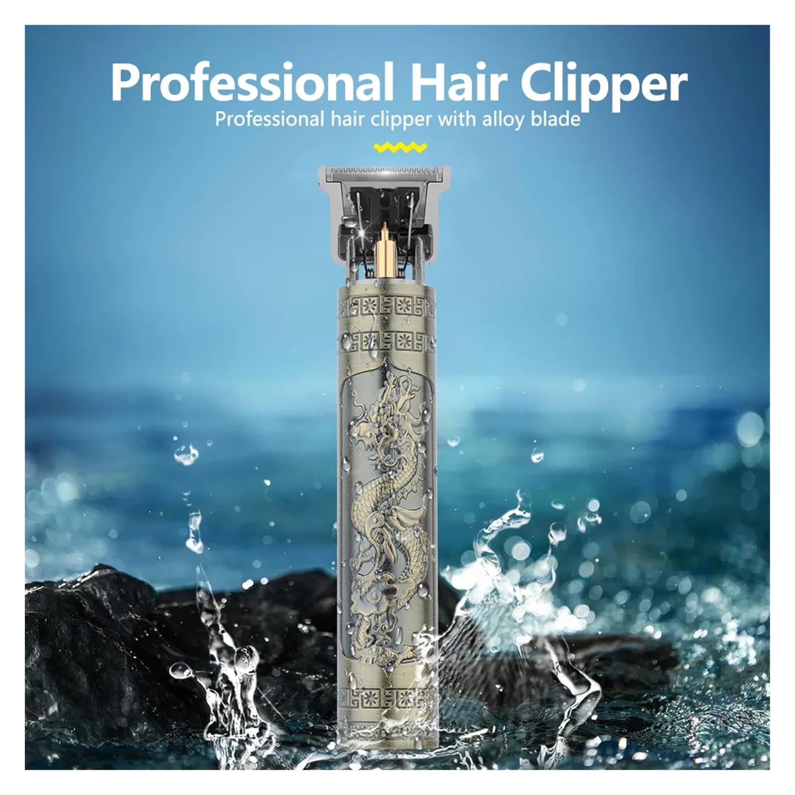 Retro T9 Professional Hair Clipper Set - Men's Electric Shaver & Beard Trimmer Kit with 600mAh Battery for Home Barbering & Grooming | Perfect for DIY Haircuts, Beard Shaping & Personal Grooming