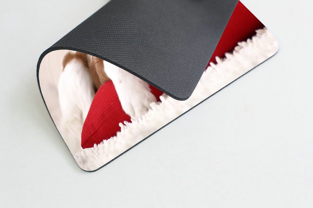 Funny Dog Mouse Pad - Cute Puppy Sleeping on Pillow Dreaming of Bone - Non-Slip Gaming Mouse Mat for Computer & Office Use - Perfect Gift for Dog Lovers & Gamers