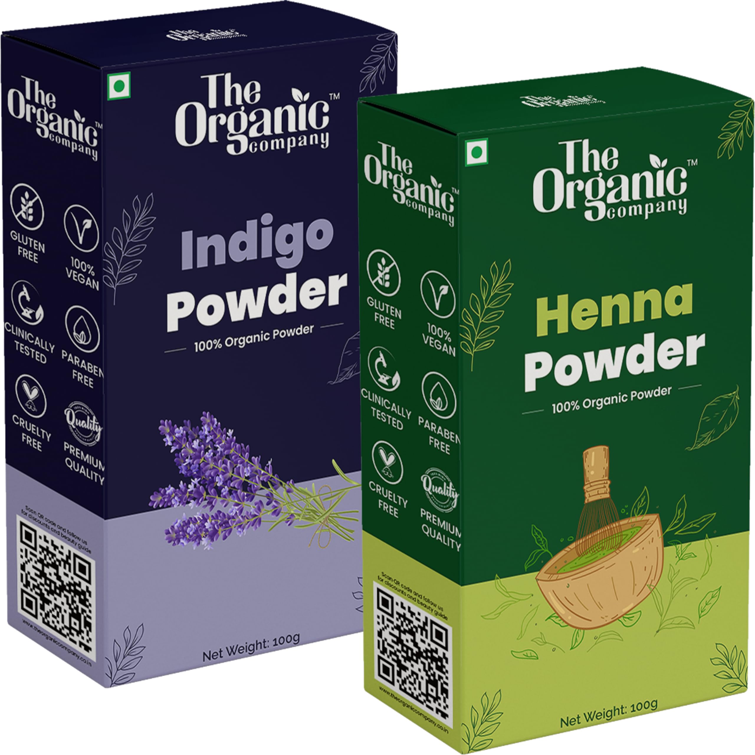 Organic Indigo Henna Powder for Hair Growth & Natural Black Dye | Lawsonia Inermis Herbal Hair Wash & Mehendi Leaves | Safe for Men & Women | Perfect for DIY Hair Coloring & Traditional Body Art