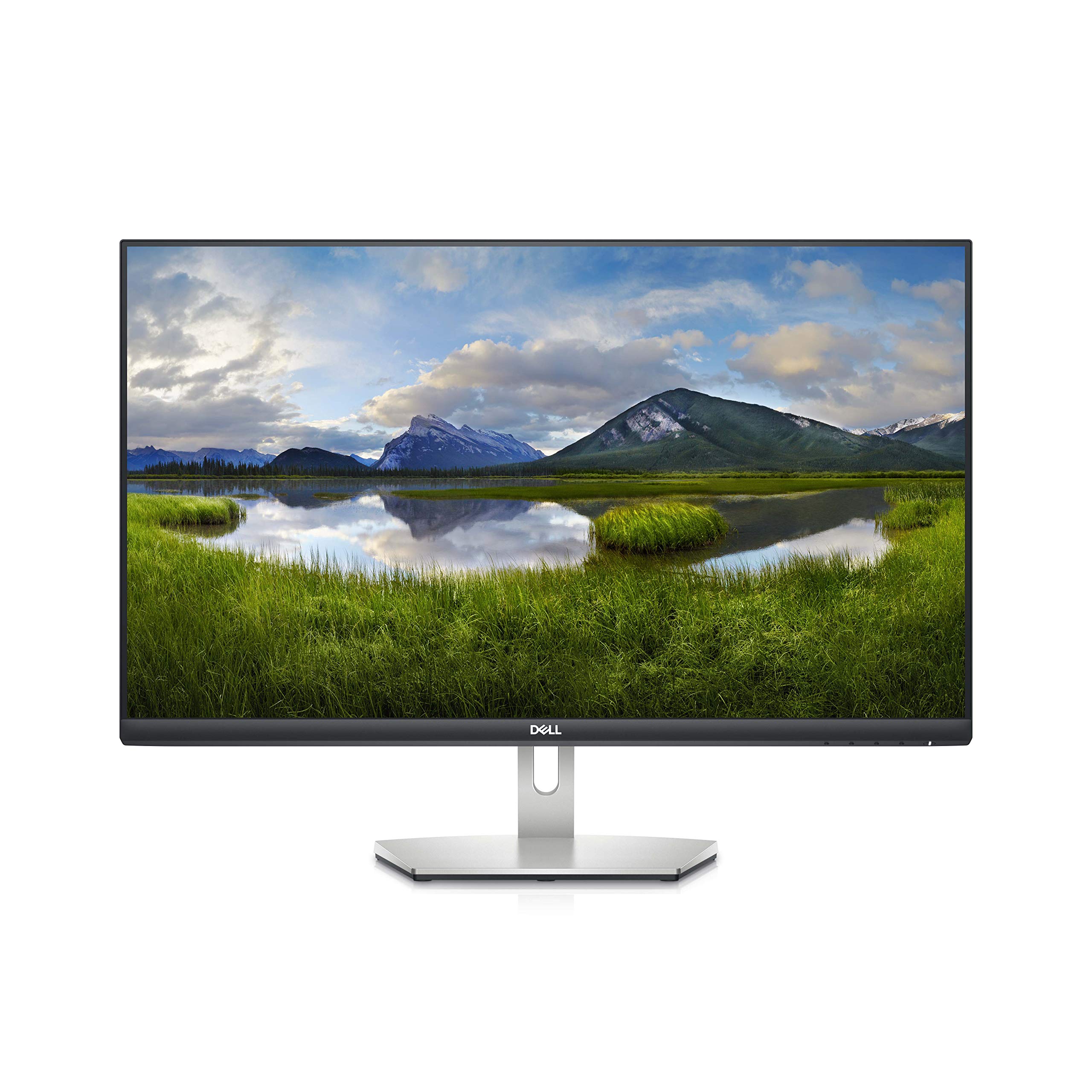 Dell S2721D 27 Inch QHD 1440p IPS Monitor with Ultra-Thin Bezel, AMD FreeSync, HDMI & DisplayPort, Built-in Speakers, VESA Certified - Silver | Perfect for Gaming, Office Work & Home Entertainment
