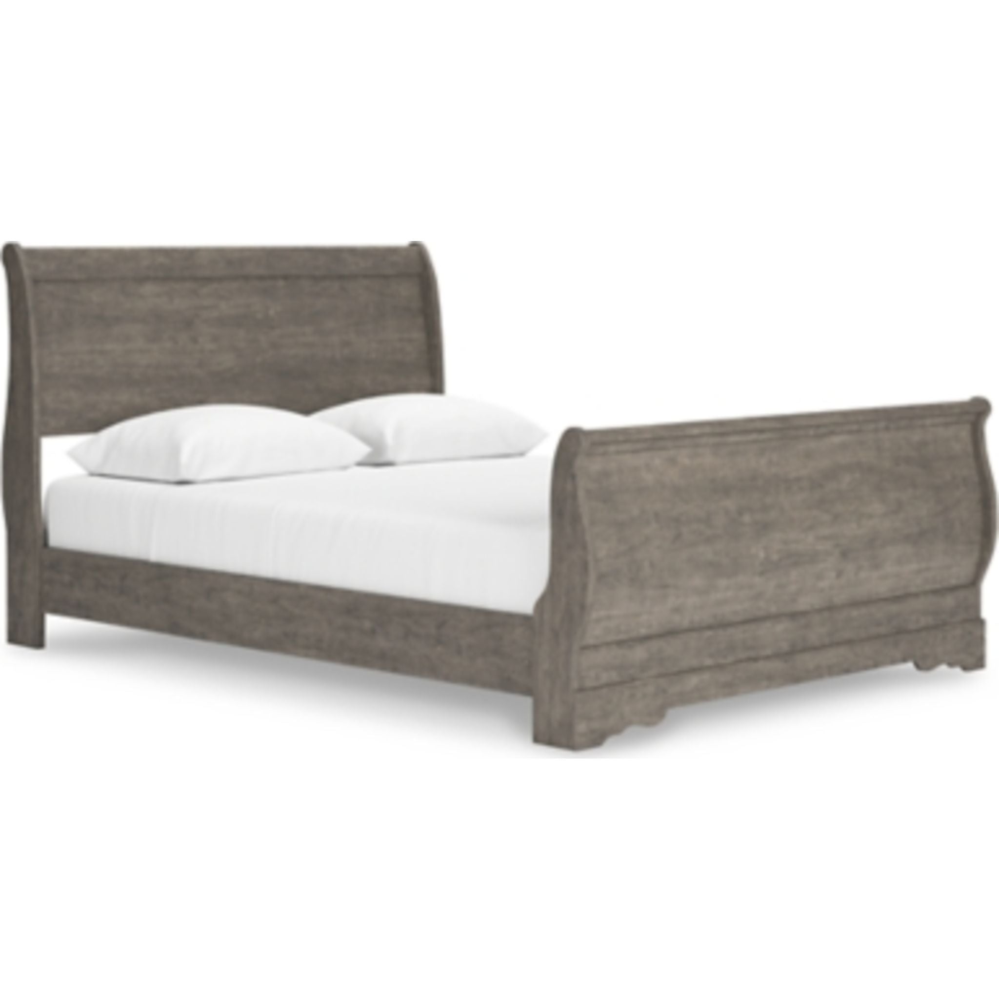 Bayzor Queen Size Bed Frame with Headboard - Modern Gray Upholstered Platform Bed for Bedroom, Living Room, or Guest Room