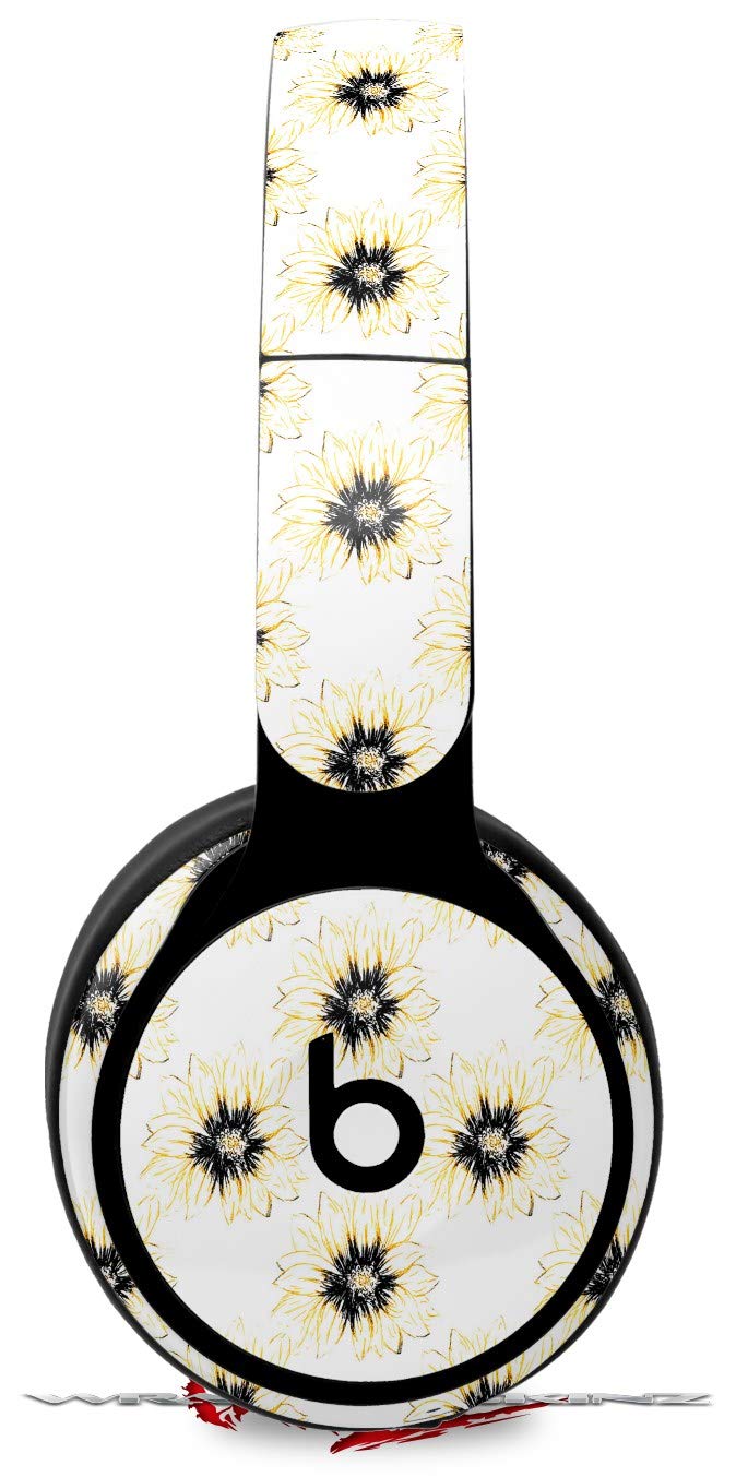 Beats Solo Pro Headphone Skin Decal Wrap - Kearas Daisies Diffuse Glow Yellow Design | Protective Vinyl Cover | Perfect for Travel, Workouts & Daily Use (Headphones Not Included)
