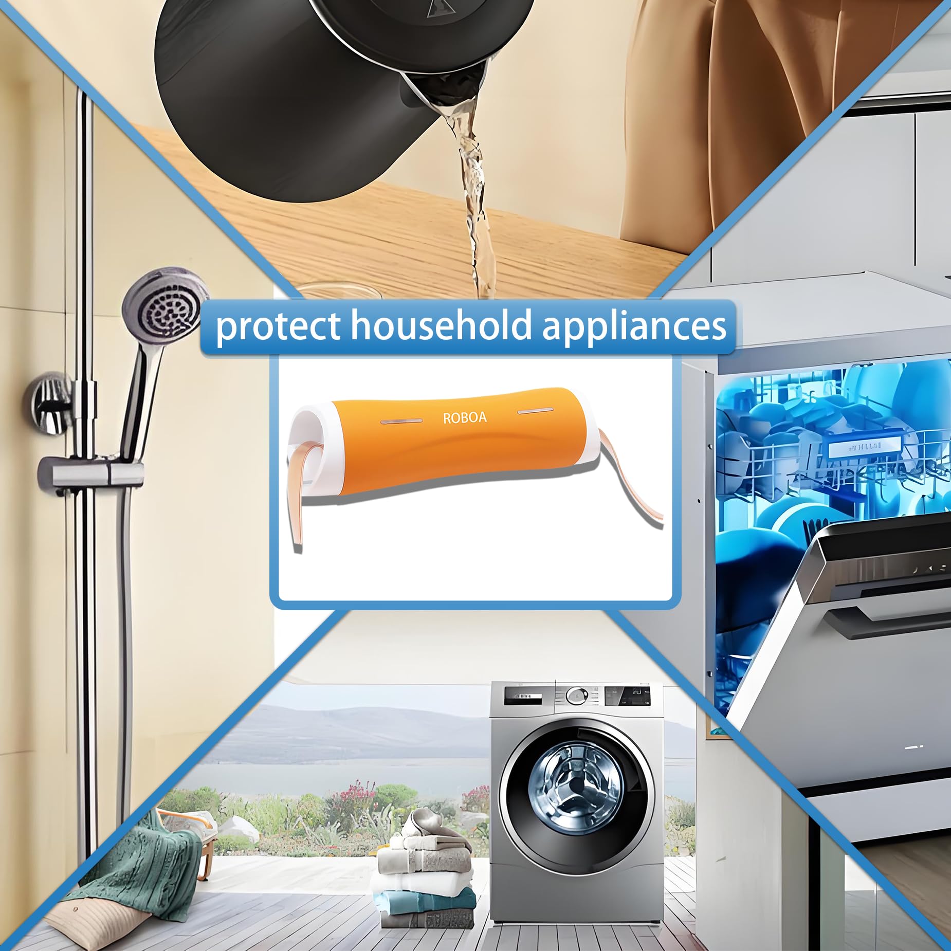 Electronic Water Descaler & Salt-Free Water Softener System for Whole House - Reduces Limescale & Prevents Mineral Deposits | Perfect for Hard Water Areas, Protects Plumbing & Appliances