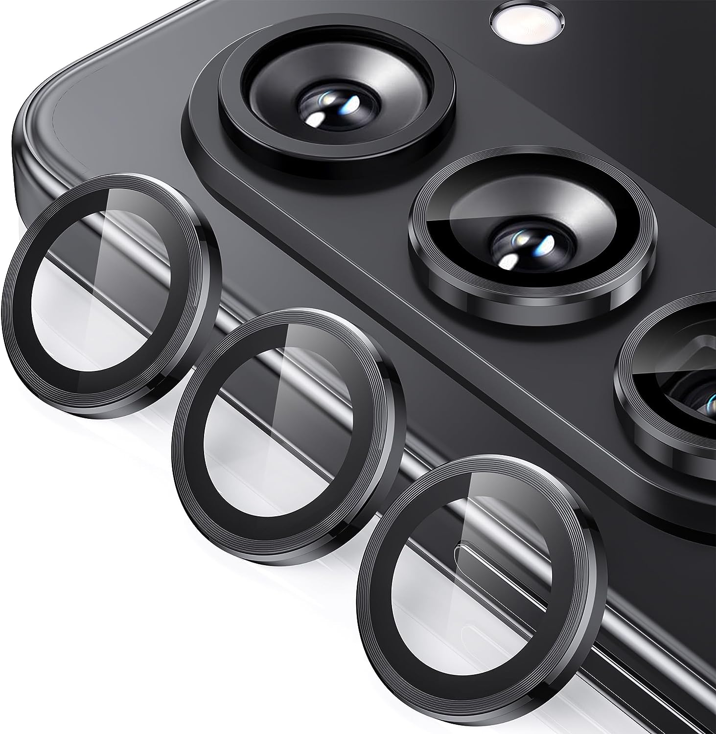 Samsung Galaxy Z Fold 5 5G Phone Case with Camera Lens Protector - Shockproof Slim Protective Cover for Foldable Smartphone (Black) | Perfect for Travel, Work & Everyday Use