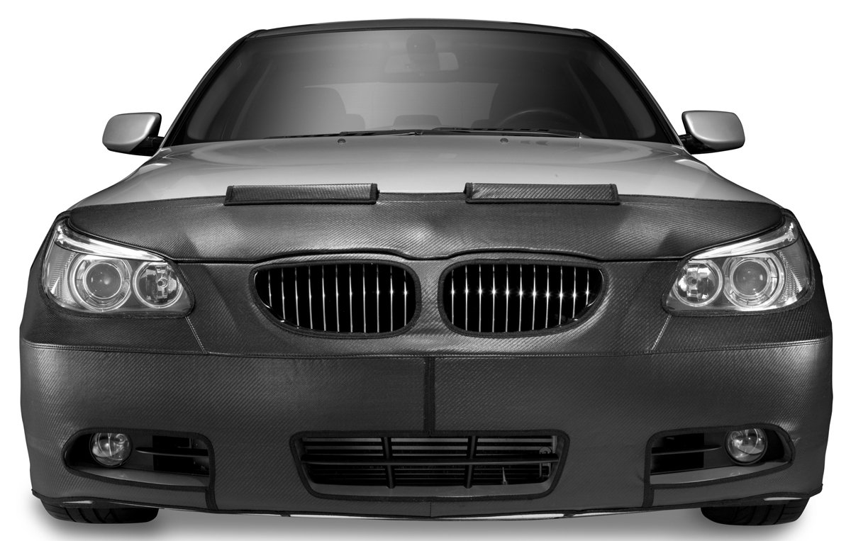 Colgan Custom Fit Original Front End Mask for Select Mercedes-Benz Models - Carbon Fiber (Black) | Car Protection for Road Trips & Daily Commute