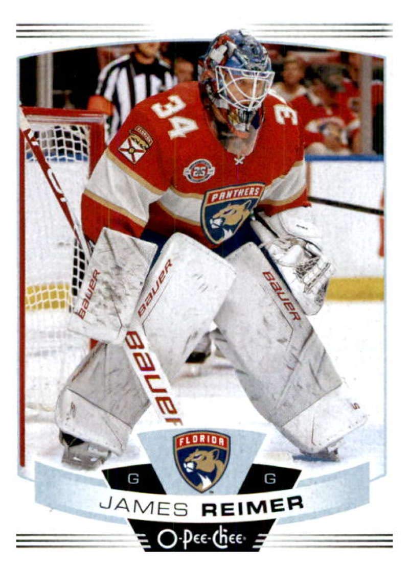 2019-20 O-Pee-Chee #215 James Reimer Florida Panthers Hockey Card - Collectible NHL Trading Card for Fans & Memorabilia Enthusiasts