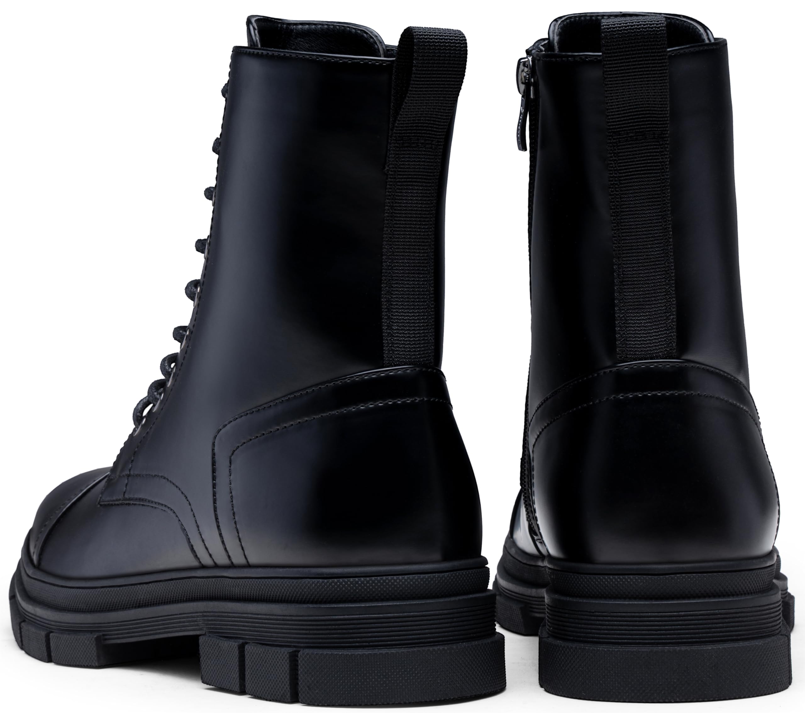 Jousen Men's High Top Motorcycle Boots - Waterproof Leather Riding Boots for Men - Perfect for Motorcycle Rides, Outdoor Adventures & Casual Wear