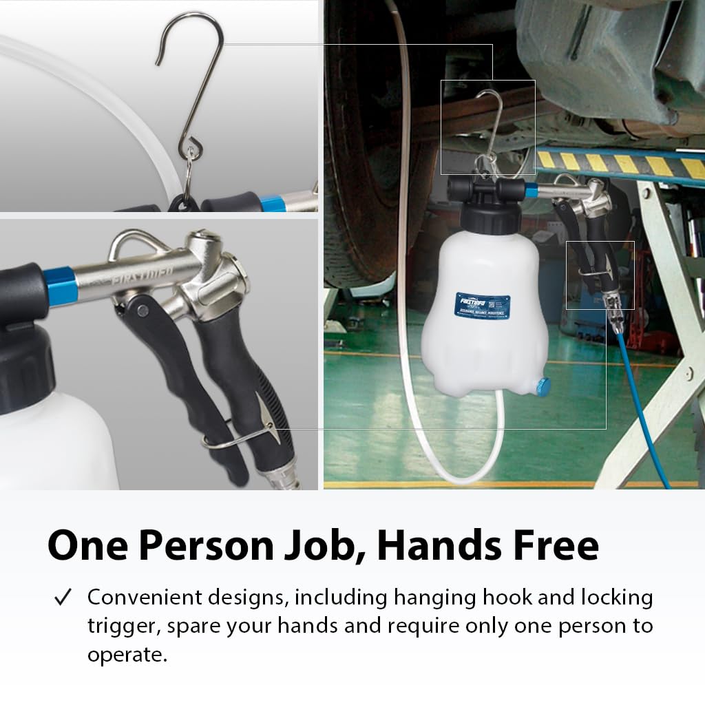 FIRSTINFO A1157US Patented Vacuum Brake Bleeder - Hands-Free Operation, Durable Design for Car & Motorcycle Maintenance - Perfect for DIY Auto Repair & Professional Mechanics