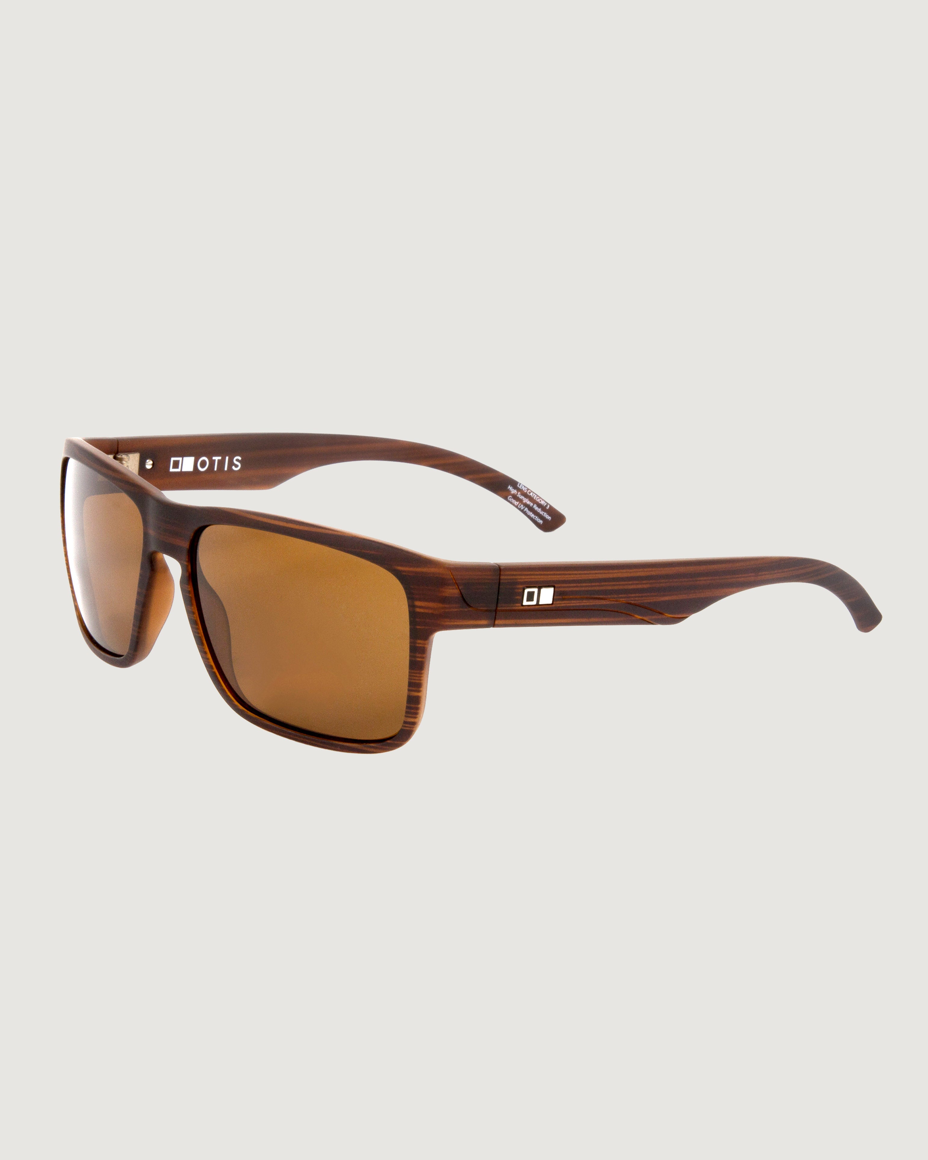 OTIS Rambler Sunglasses - Woodland Matte/Brown Polarized Lenses - UV Protection for Men & Women - Perfect for Outdoor Activities, Hiking, and Beach Vacations
