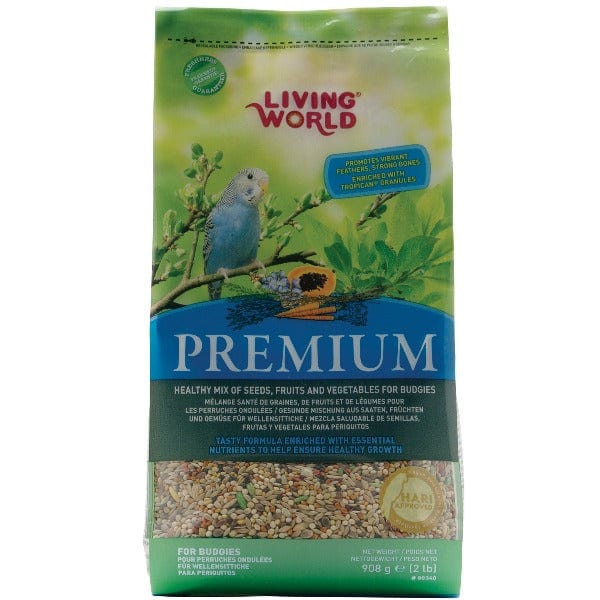 Premium Budgie Food Mix - Living World High-Quality Seed Blend for Parakeets - Ideal for Daily Feeding & Nutritional Support for Pet Birds