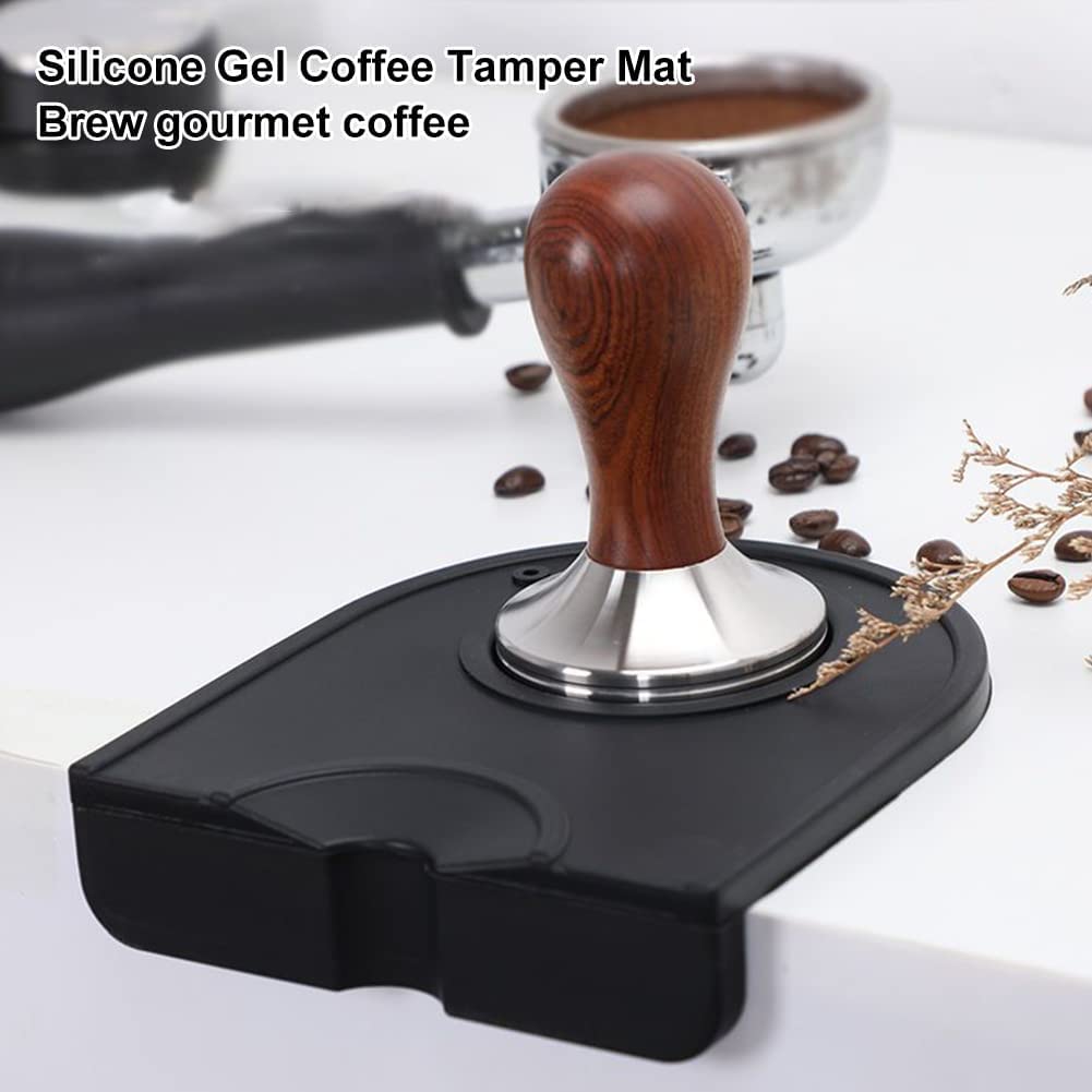 Premium Silicone Coffee Tamper Mat - Non-Slip Barista Tool with Needle for Espresso Grounds | Perfect for Home Kitchen & Professional Coffee Bars | Durable Anti-Tamper Coffee Powder Pad for Baristas & Coffee Enthusiasts