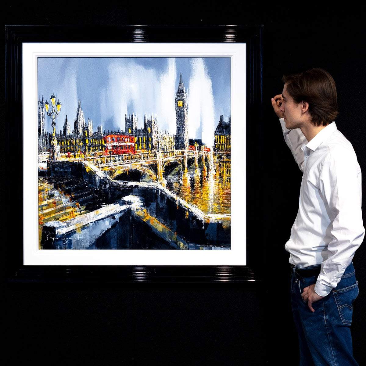 Across the Thames Original Handmade London Souvenir - Perfect Gift for Travel Lovers & Home Decor