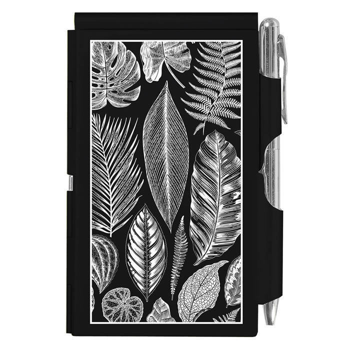 Flip Note Notebook with Botanical Leaves Design - Perfect for Journaling, Sketching & Note Taking - Eco-Friendly Paper for Artists, Students & Office Use