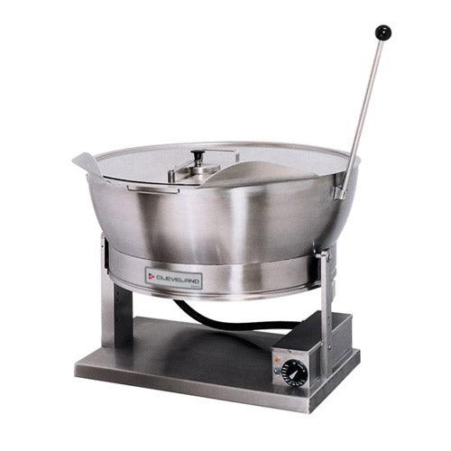 Cleveland SET15 15 Gallon Commercial Tilting Skillet - 208V/3 Phase Electric Restaurant Equipment for Large Batch Cooking in Kitchens