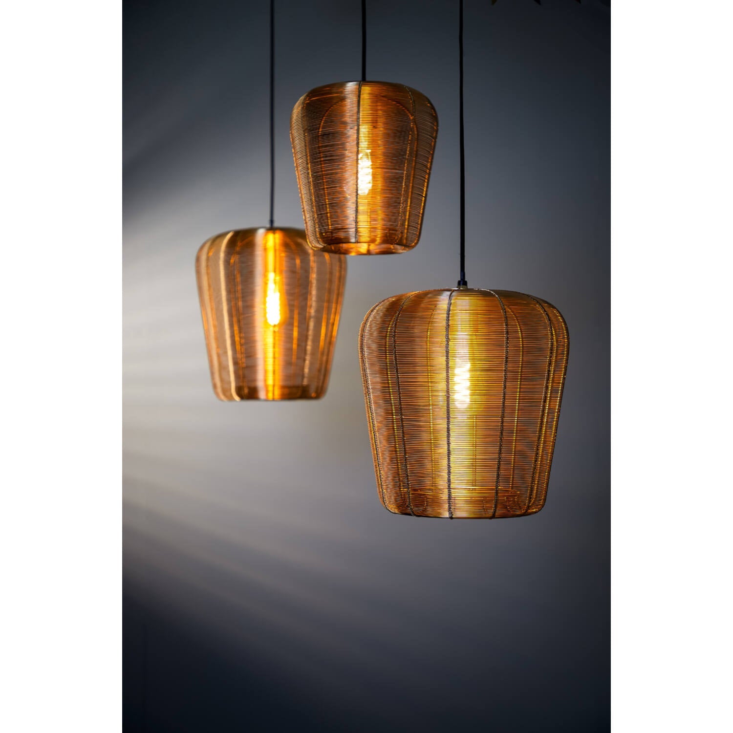 Adeta 1 Liter Pendant Light Fixture in Matt Black and Gold - Various Sizes for Dining Room, Kitchen Island, or Entryway Lighting
