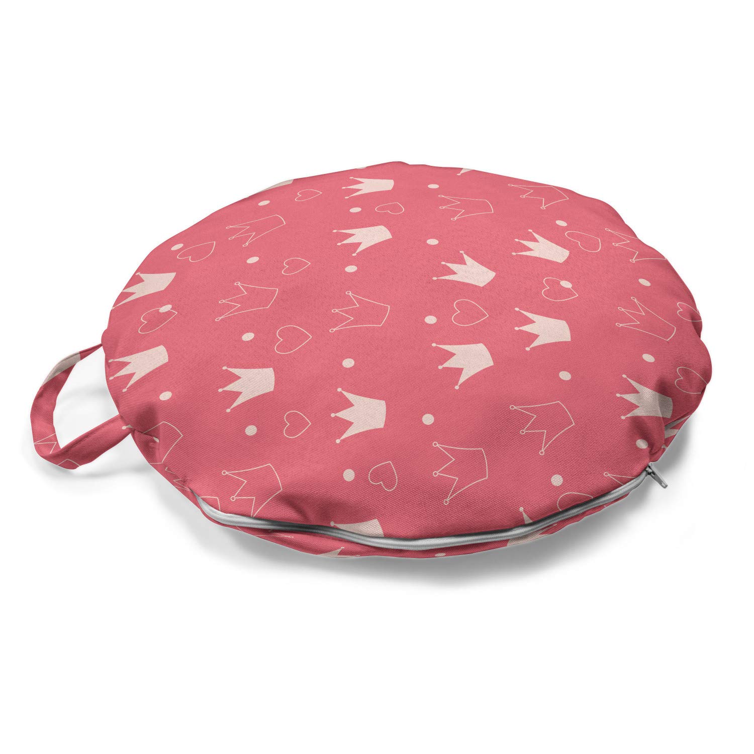 Ambesonne Round Floor Cushion with Handle - 18