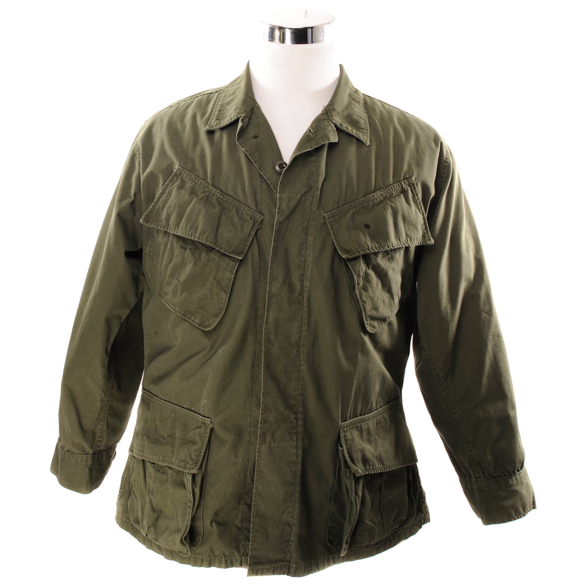 Vintage US Army Tropical Combat Jacket 3rd Pattern 1966 Vietnam War - Medium Short Size Military Surplus Jacket for Outdoor Adventures, Reenactments & Collectors