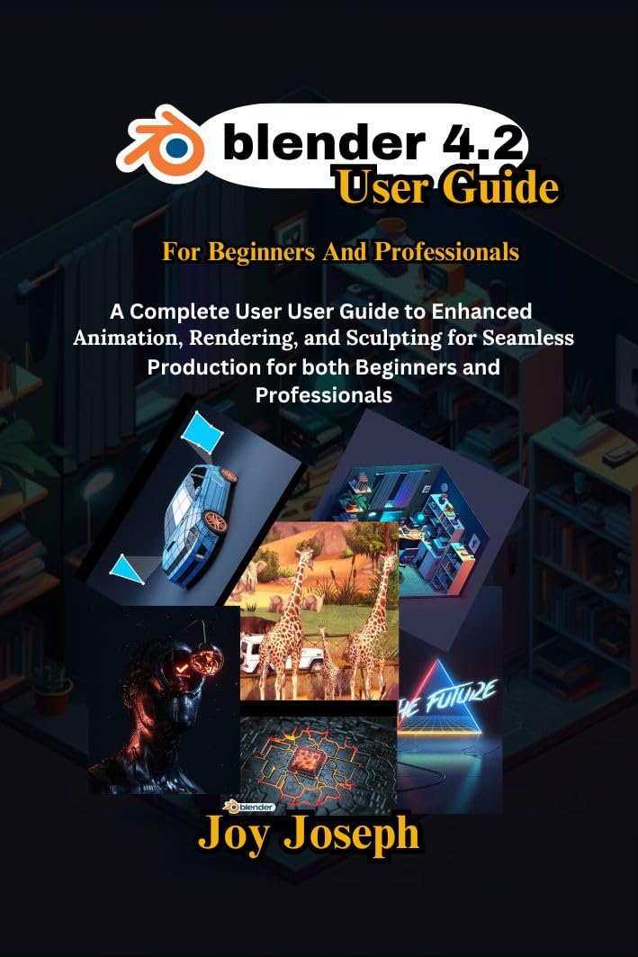 Blender 4.2 User Manual: Complete Guide for Enhanced 3D Animation, Rendering & Sculpting - Beginner to Pro Tutorial | Perfect for Game Design, VFX & Digital Art Creation