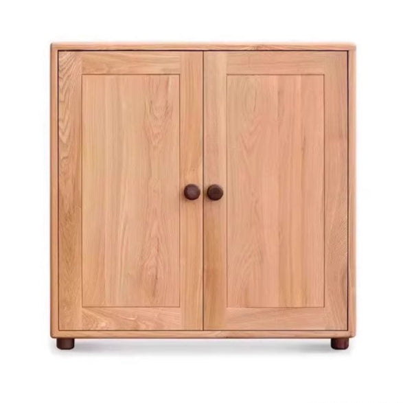 Solid Oak Wood Modern Nordic Kids Storage Cabinet - Multifunctional Organizer for Toys, Books & Clothes | Perfect for Nursery, Playroom & Bedroom Organization