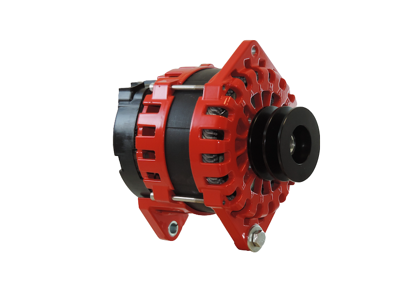 XT DF 250 DV Alternator - 250A 12V High Output Saddle Mount (Dual Foot) with 3.15in Dual Deep Vee Pulley & Case Ground - Perfect for Heavy-Duty Trucks, Marine Applications & Off-Road Vehicles