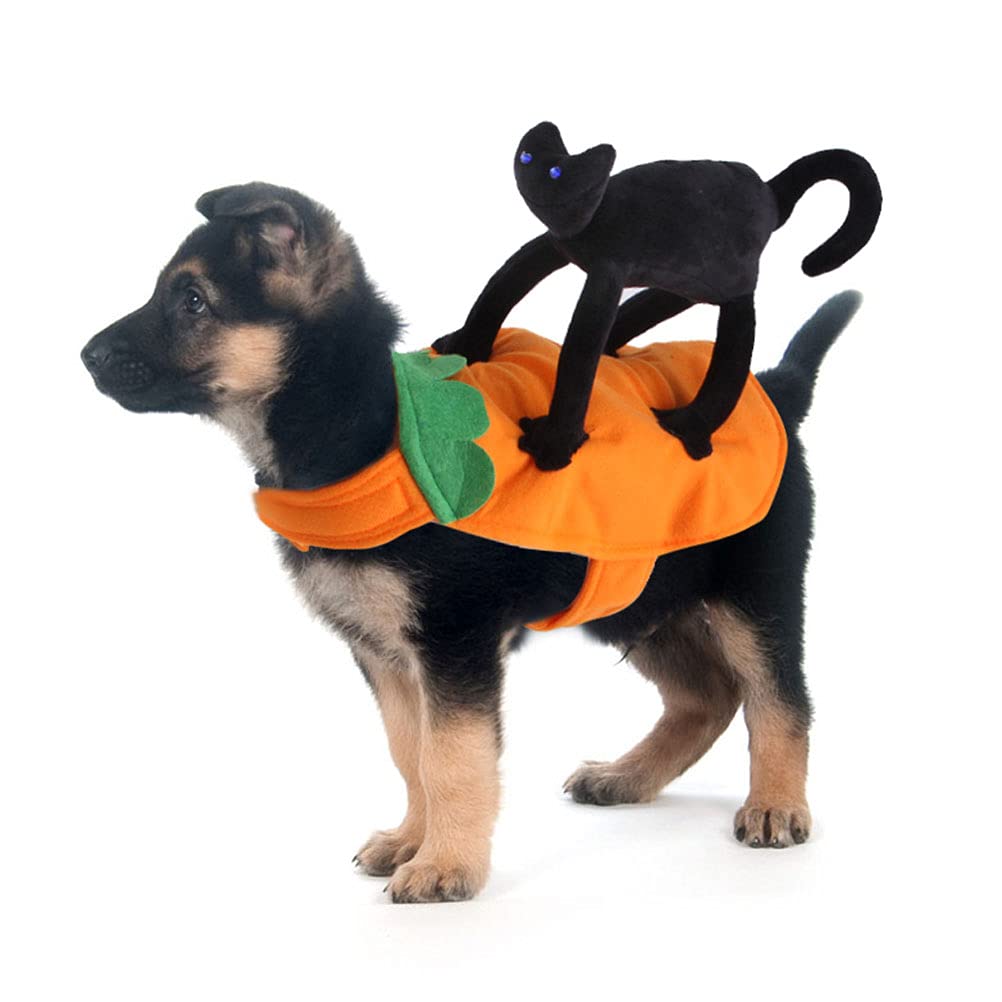 1PC Cute Pet Costume for Cats & Small Dogs - Halloween Hoodie Puppy Kit with Soft Cotton Filling - Perfect for Halloween Parties, Pet Parades & Photo Shoots