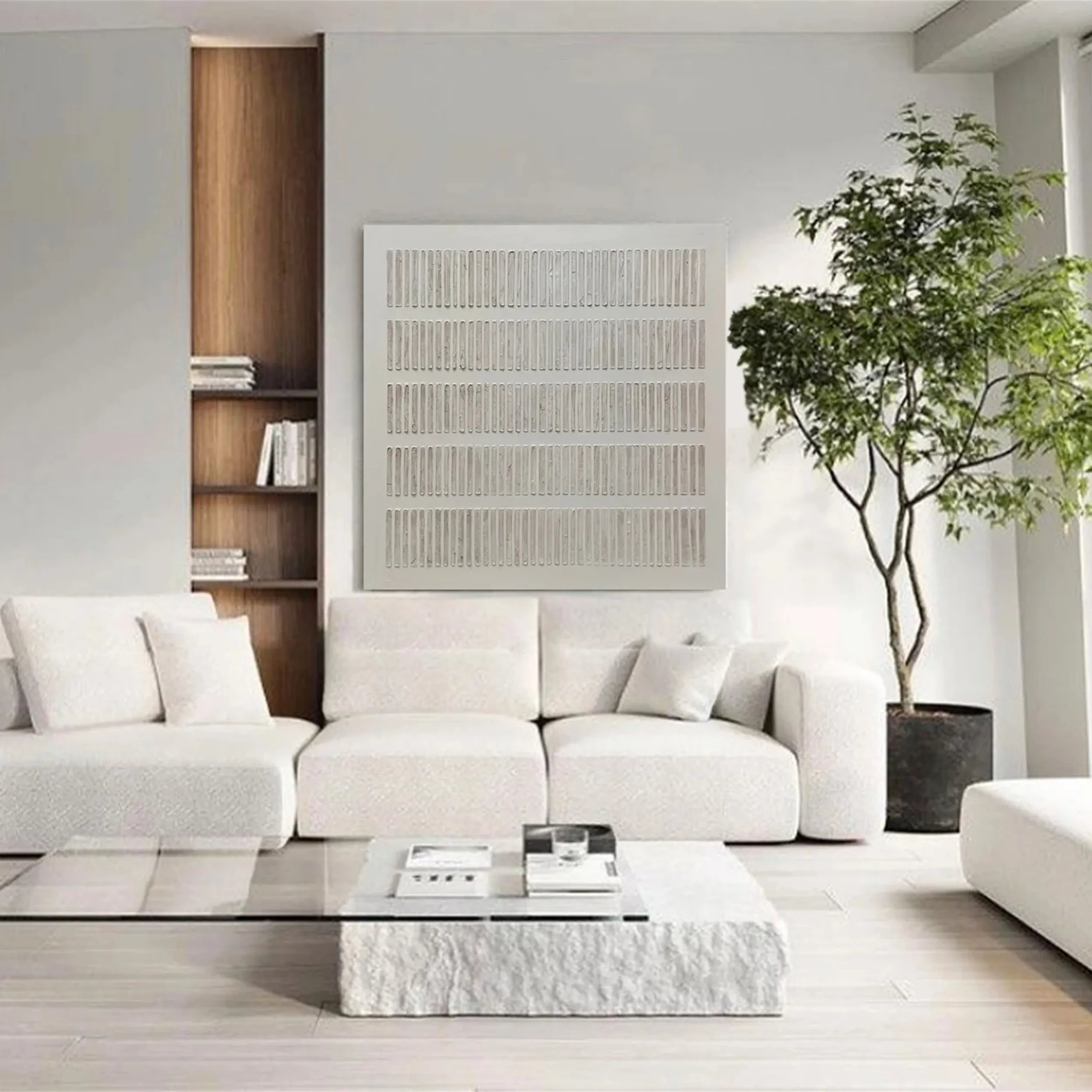 Abstract Tranquility Art Painting #WS134 - Modern Canvas Wall Art for Living Room, Bedroom & Office Decor