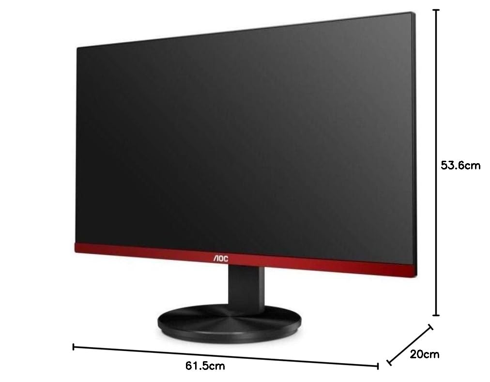 AOC G2790PX 27 Inch Gaming Monitor - Full HD 1920x1080, 144Hz Refresh Rate, 1ms Response Time, Built-in Speakers, HDMI/DP/D-SUB, 4 USB Ports (Black/Red) - Perfect for Esports, FPS Gaming & Home Office Setup