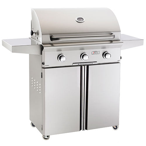 Portable 30-Inch American Outdoor Gas Grill - L Series with Optional Rotisserie & Side Burner | Perfect for Backyard BBQs, Camping & Tailgating | Model 30PCL 00SP