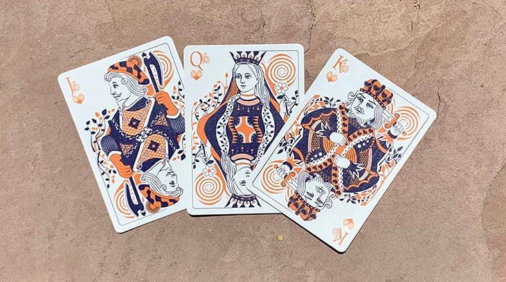 Snail Themed Bicycle Playing Cards (Orange) - Perfect for Card Games, Magic Tricks, and Collectors