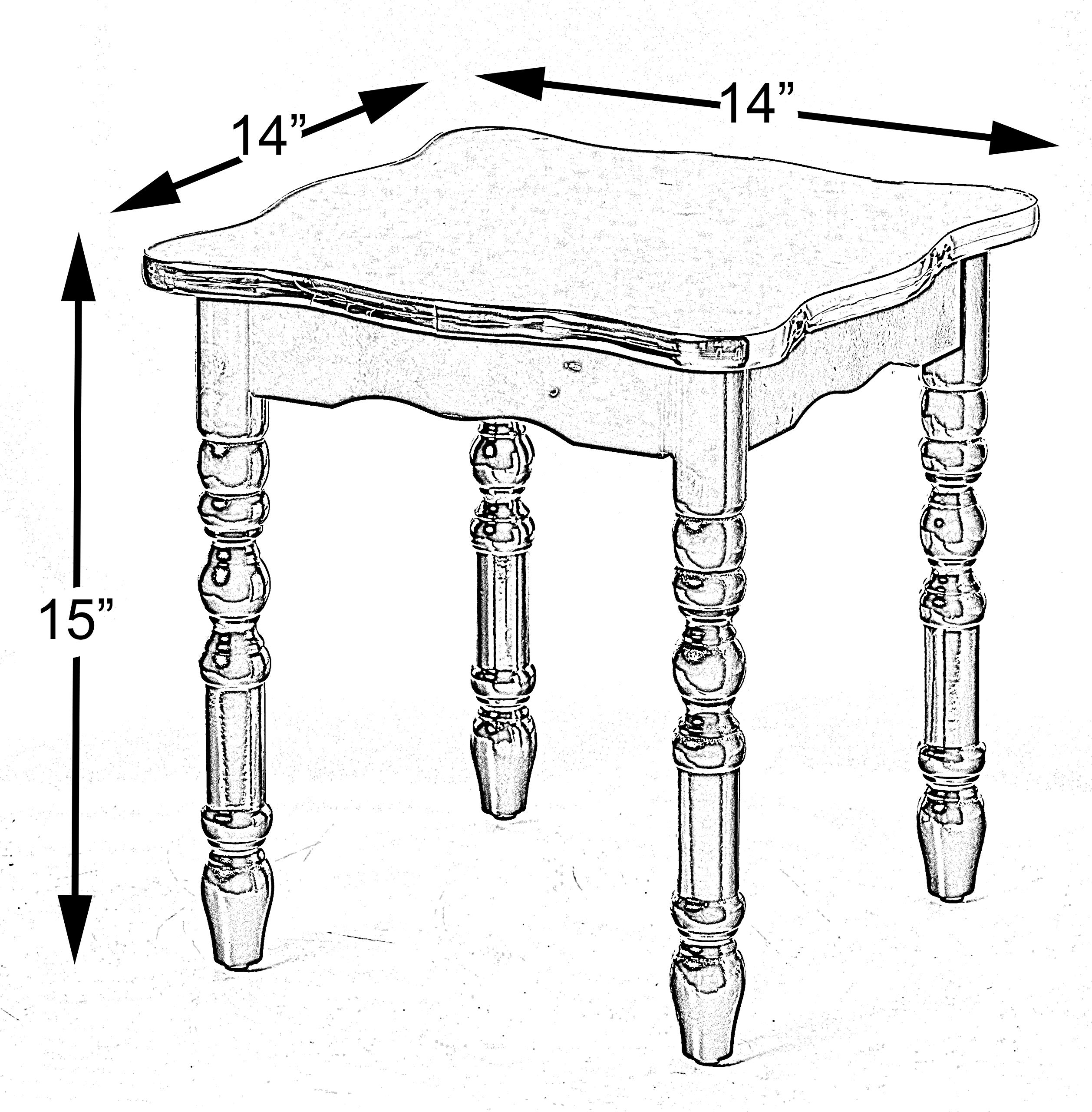 Rustic White Square Wooden Side Table with Storage Shelf - Modern Accent End Table for Living Room, Bedroom & Small Spaces - Versatile Home Decor with Sleek Design & Bold Tones - Perfect for Coffee Table, Nightstand or Entryway Decor