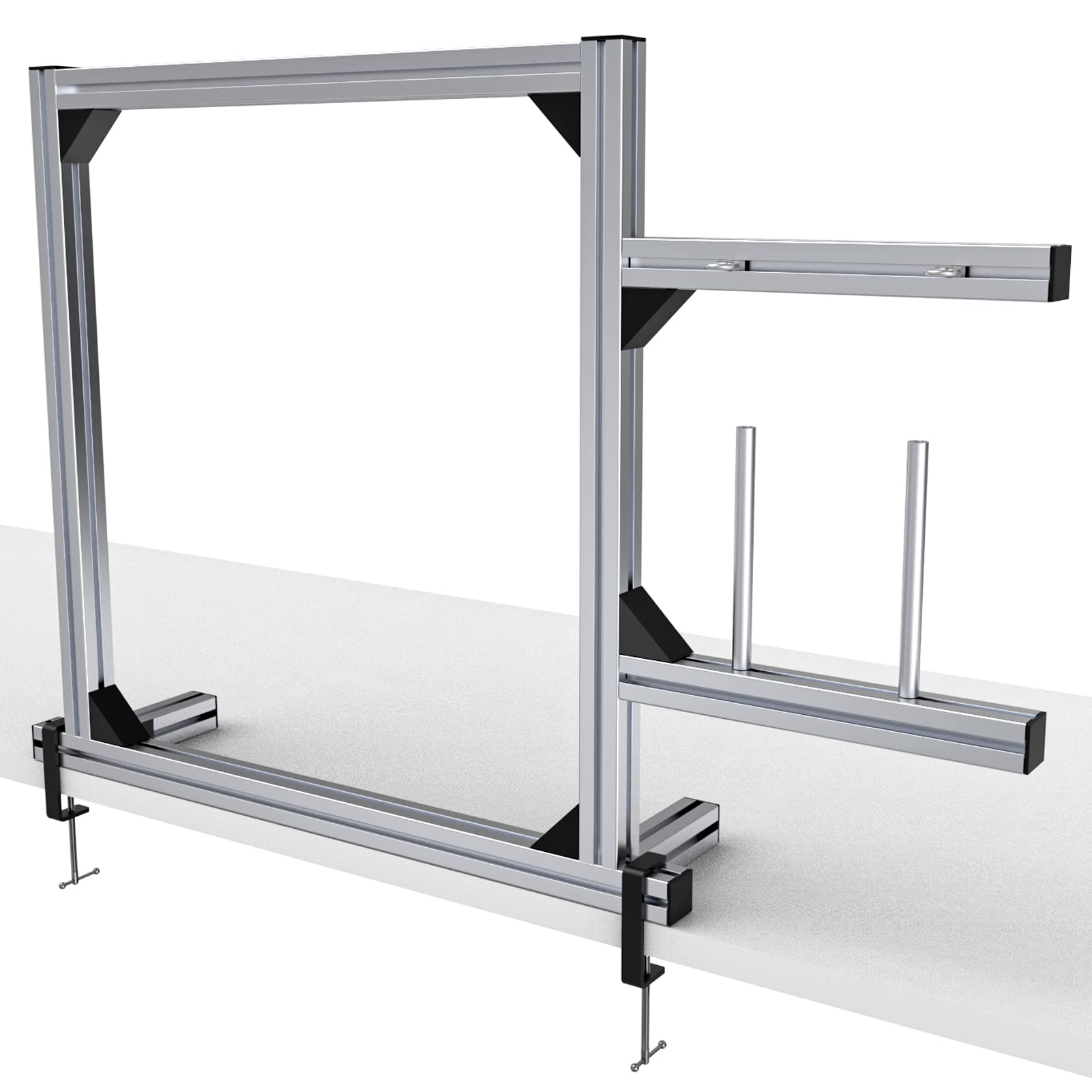 27.5'' Aluminum Metal Rug Tufting Frame Kit - Premium Tufting Cloth Stand with Fabric for DIY Rug Making | Complete Carpet Tufting Gun Supplies Set | Perfect for Home Decor, Craft Projects & Handmade Gift Creation