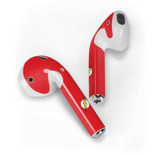 Officially Licensed DC Comics The Flash Skin for Apple AirPods 2 | Custom Decal Sticker | Protective Cover with Original Emblem Design | Perfect for Superhero Fans, Gift Giving & Personal Style