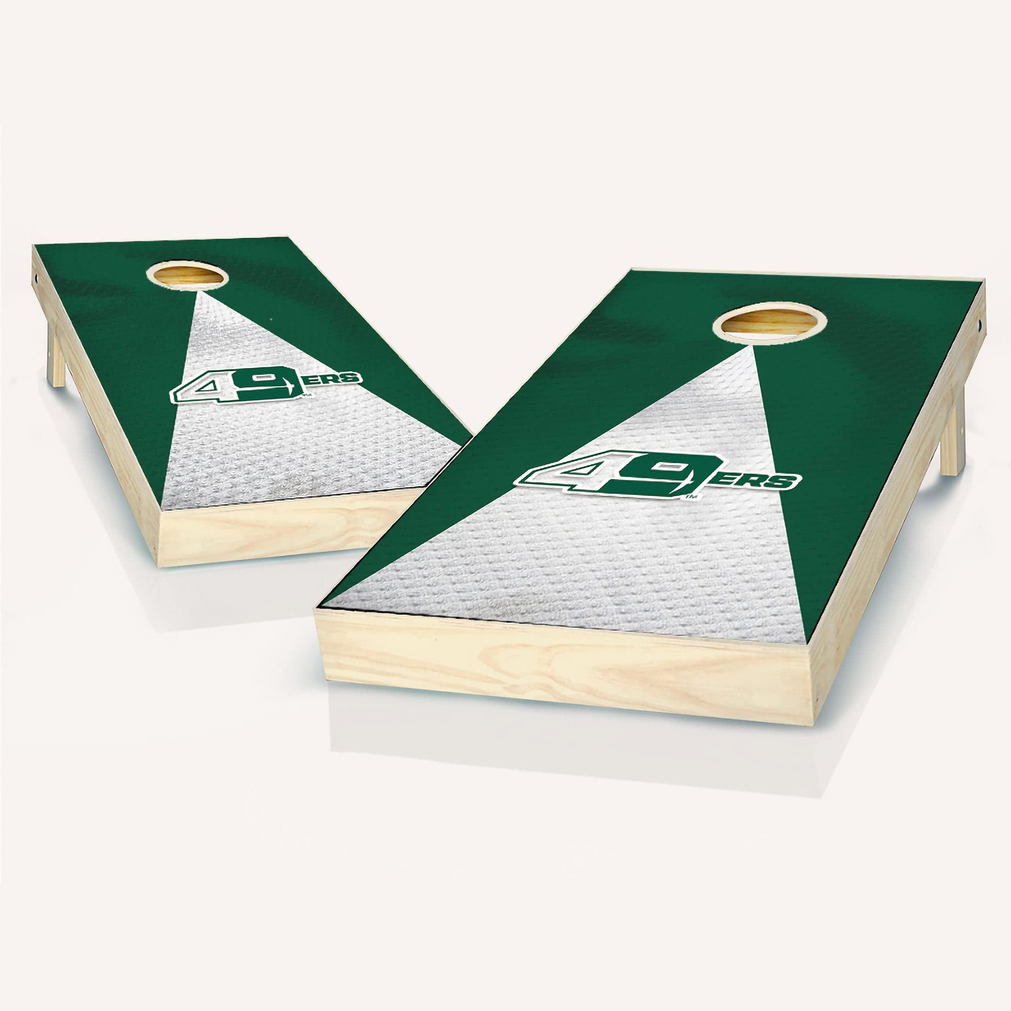 UNC Cornhole Game Set with 2 Wooden Boards & 8 Bean Bags - Premium Outdoor Lawn Game for Backyard, Tailgating, and College Sports Parties
