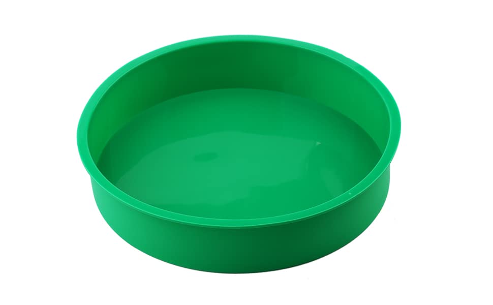 10 Inch Round Cake Pans Set of 2 - Nonstick Silicone Baking Molds for Layer Cakes, Cheesecake, Chocolate Cake & Rainbow Cake | Perfect for Birthday Parties, Wedding Cakes & Home Baking