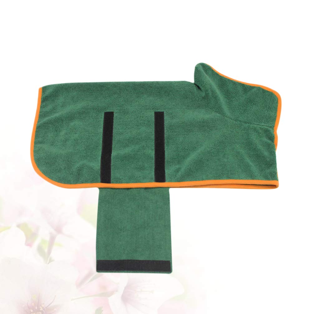 VILLCASE Wearable Dog Towel Robe with Hood - Soft Absorbent Pet Bathrobe for Dogs & Cats - Quick Drying Grooming Towel for Puppy Bath Time, After Swimming & Outdoor Adventures
