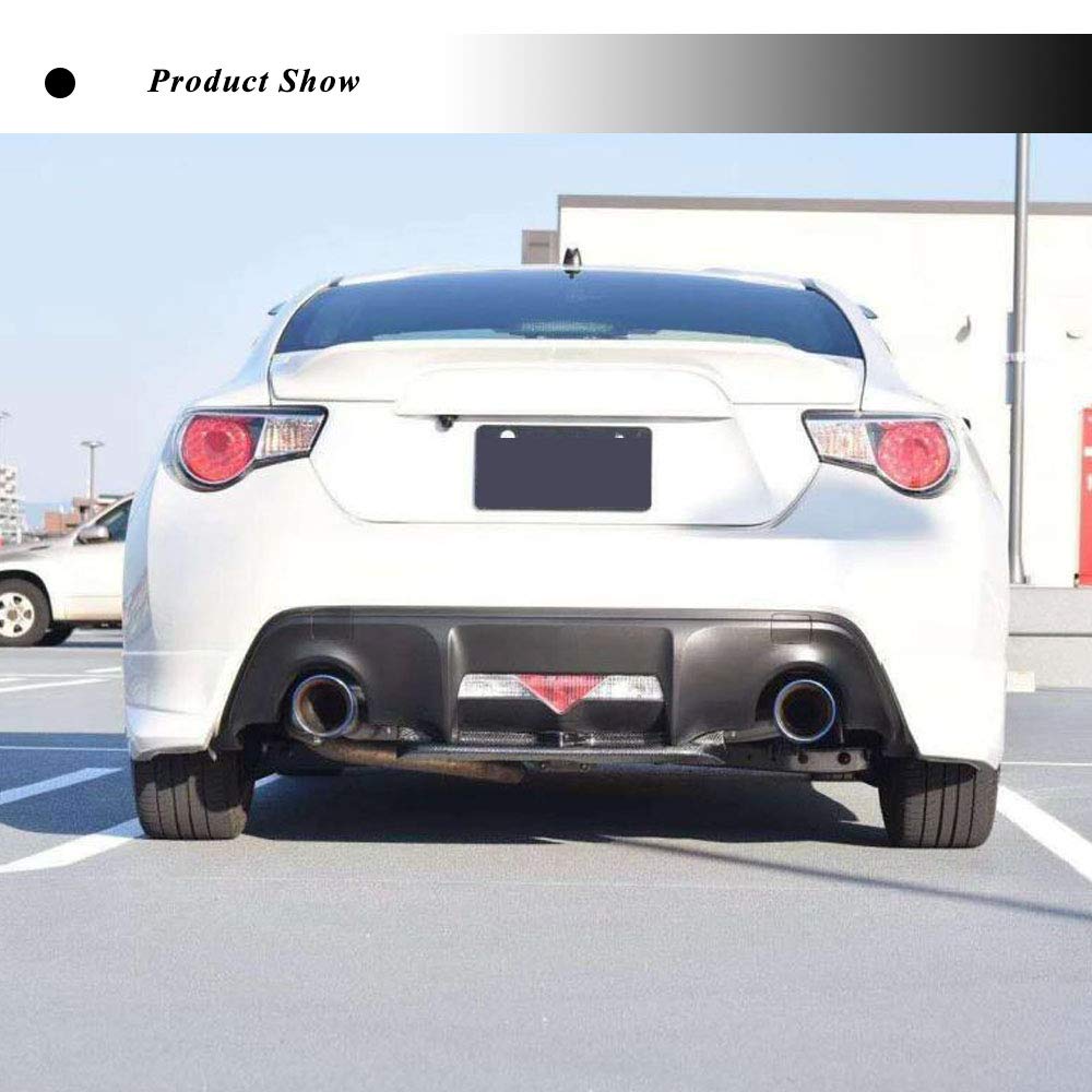 BRZ GT86 FRS Carbon Fiber Rear Diffuser - Fits Subaru BRZ 2013-2019 & Toyota FT86 GT86 Scion FR-S 2013-2016 - Rear Bumper Lip Spoiler for Enhanced Aerodynamics & Sporty Styling - Perfect for Car Enthusiasts & Track Day Upgrades