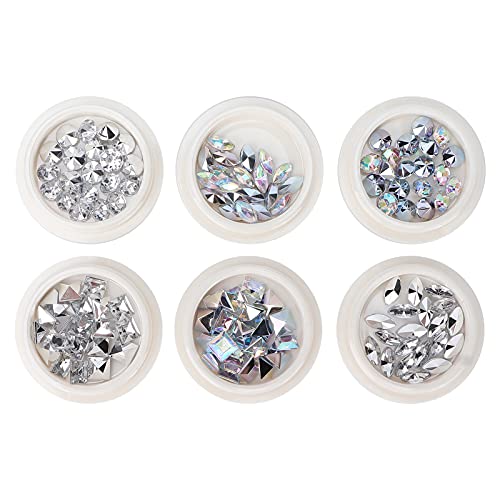 Nail Art Rhinestones Kit - Compact, Portable & Fashionable DIY Nail Decorations for Beginners & Professionals | Perfect for Home Salon, Nail Artists & Handmade Jewelry Making