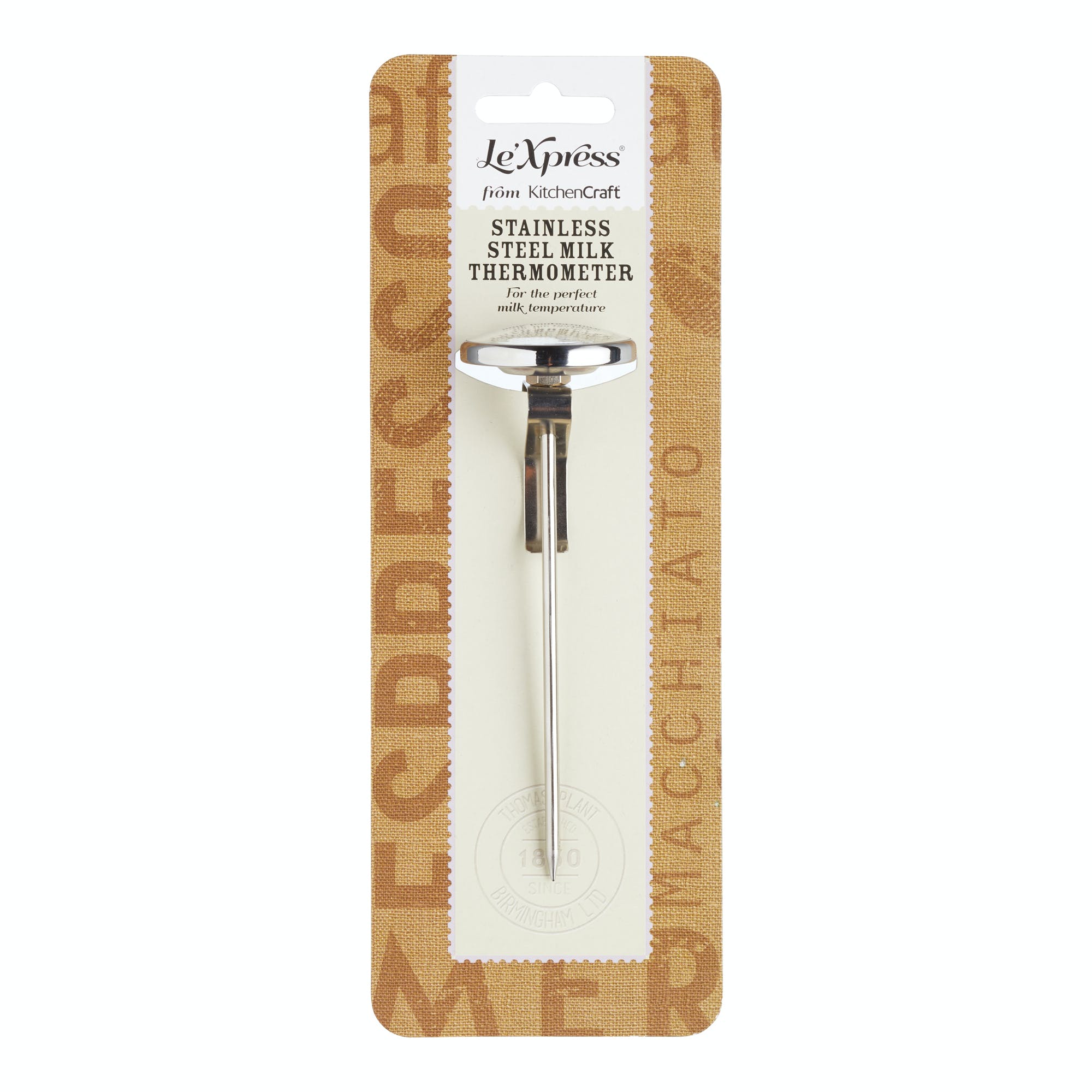 Le'Xpress Stainless Steel Steamed Milk Thermometer - Professional Barista Tool for Perfect Latte, Cappuccino & Coffee Making - Ideal for Home & Cafe Use