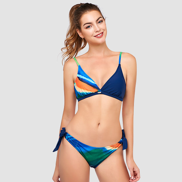 AXESEA x Nine Cats Women's AB Cups Bikini Top - Sexy Swimwear for Summer Beach Vacation, Pool Party & Tropical Getaway