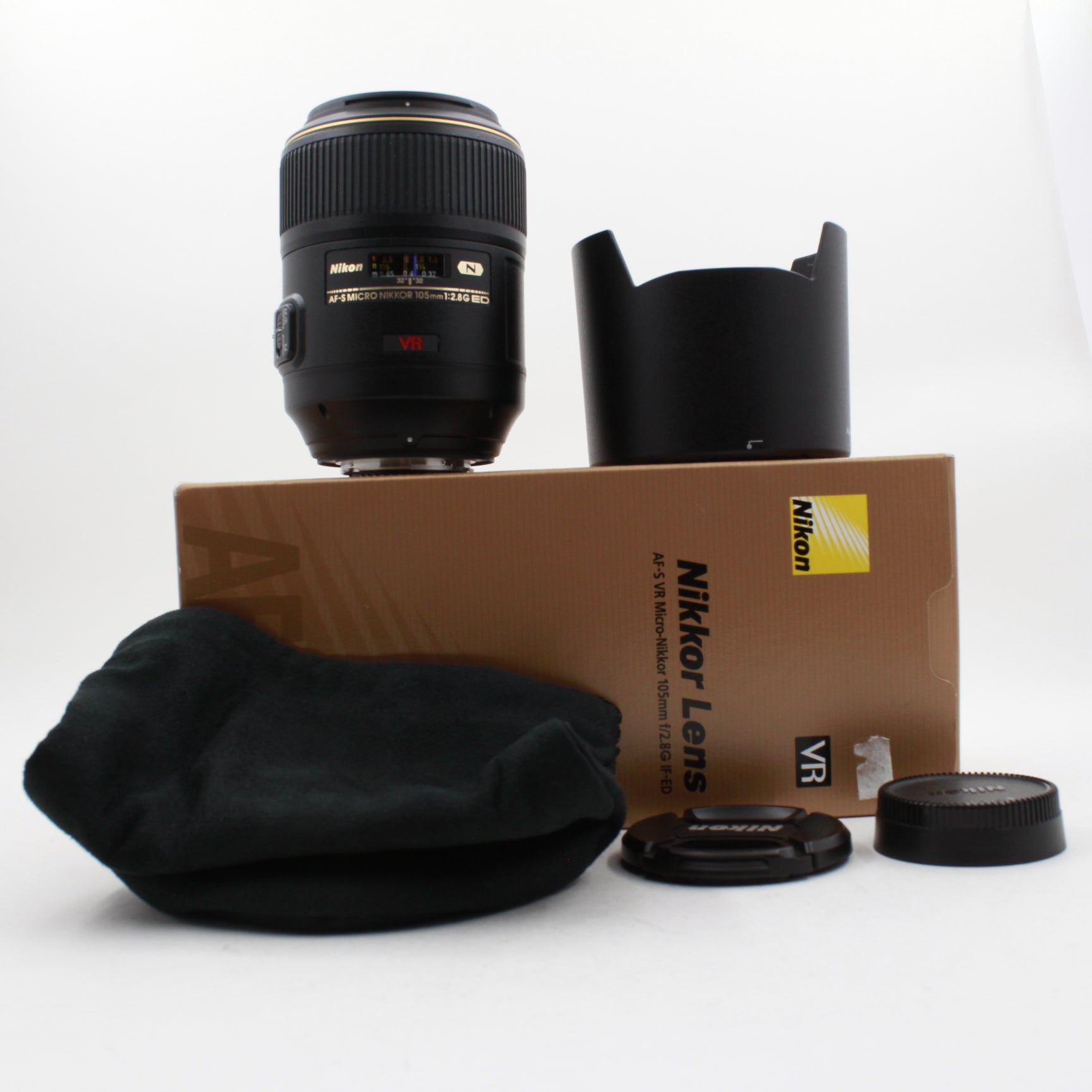 Refurbished Nikon AF-S VR 105mm f/2.8G IF ED Macro Lens for Portrait & Product Photography - Like New Condition