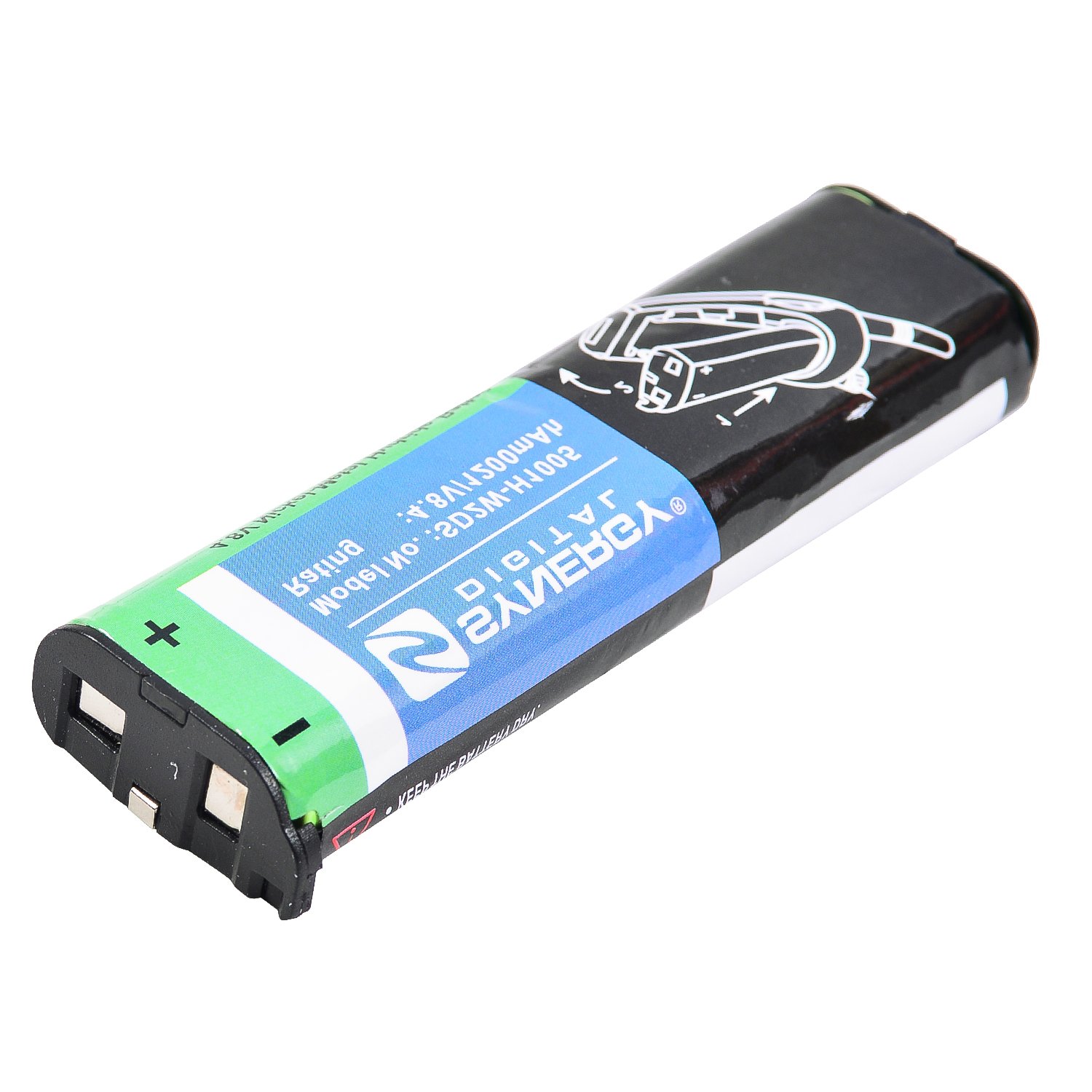 Synergy Digital 2-Way Radio Batteries - 5 Pack Ni-MH 4.8V 1200mAh Replacement Batteries for Motorola NNTN4190 Walkie Talkie - Perfect for Construction, Security, and Outdoor Adventures