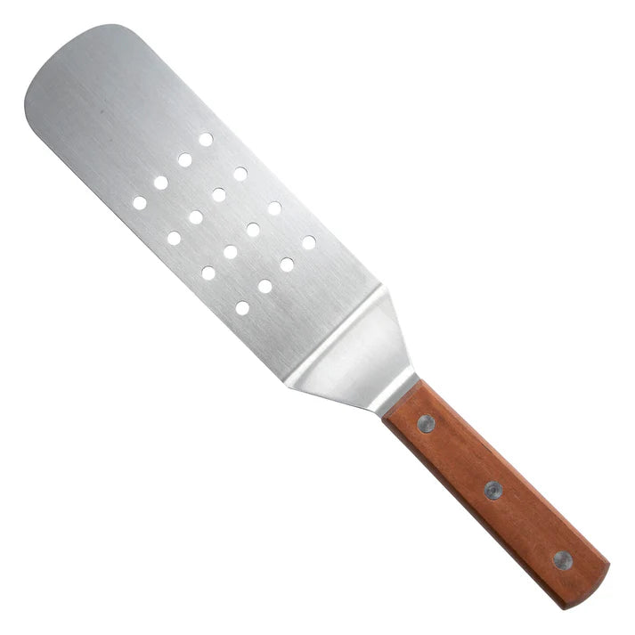 Winco TN409 Perforated Flexible Turner Spatula - 8.25