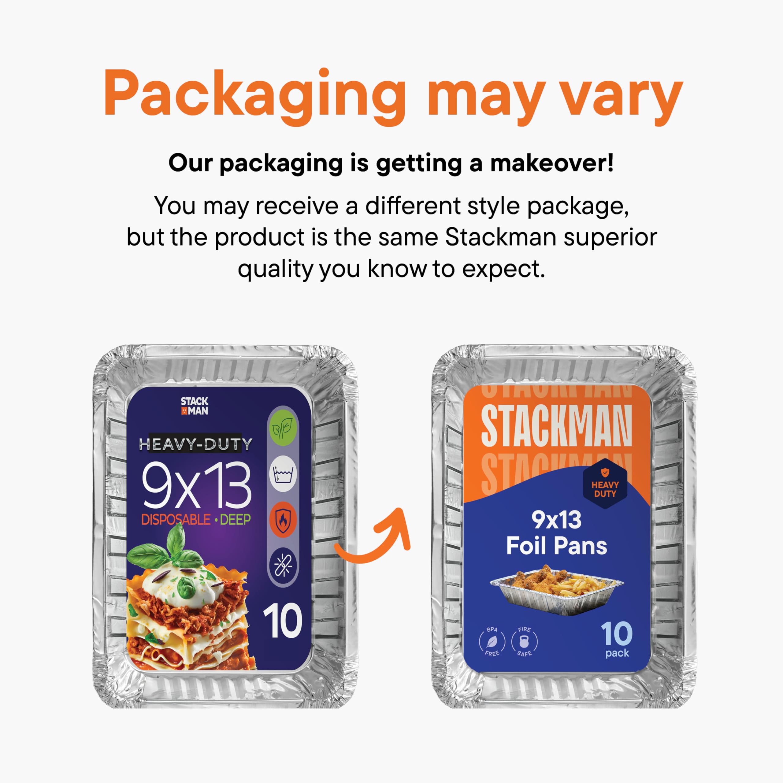 Heavy Duty 9x13 Inch Disposable Aluminum Foil Pans [10-Pack] - Large Baking Trays for Roasting, Cooking & Food Storage | Perfect for Meal Prep, Catering, Restaurants & Home Kitchen Use