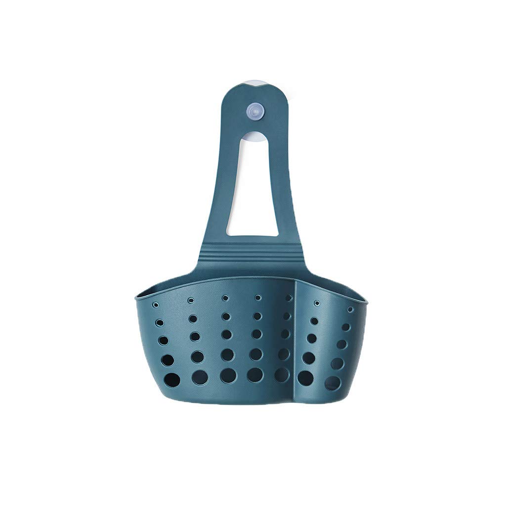 Foldable Kitchen Sink Sponge Holder with Suction Cups - Soap Dish, Storage Rack & Organizer for Bathroom, Dishwashing & Clothes Organization - Space Saving Home Cleaning Tool