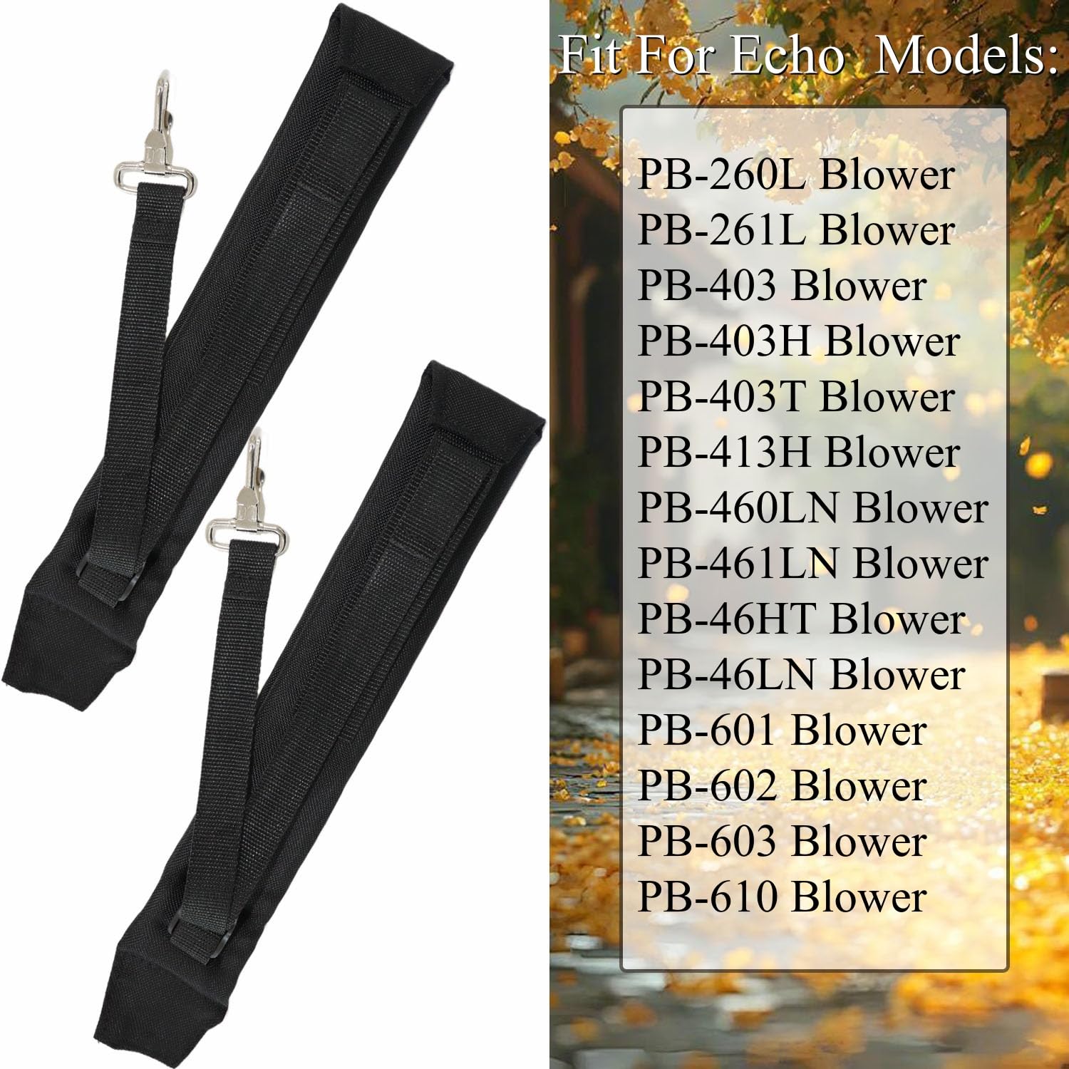 **Echo PB260L PB261L PB403 PB413 PB4600 PB6000 PB601 PB602 PB603 Backpack Blower Straps (2 Pack) – Replacement for P021001770 – Durable & Comfortable for Landscaping & Yard Work**