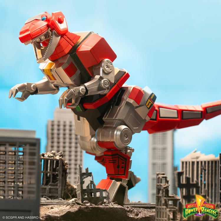 Mighty Morphin Power Rangers ULTIMATES! Tyrannosaurus Dinozord Action Figure - Collectible Toy for Fans & Collectors - Perfect for Display, Play, and Power Rangers Themed Parties