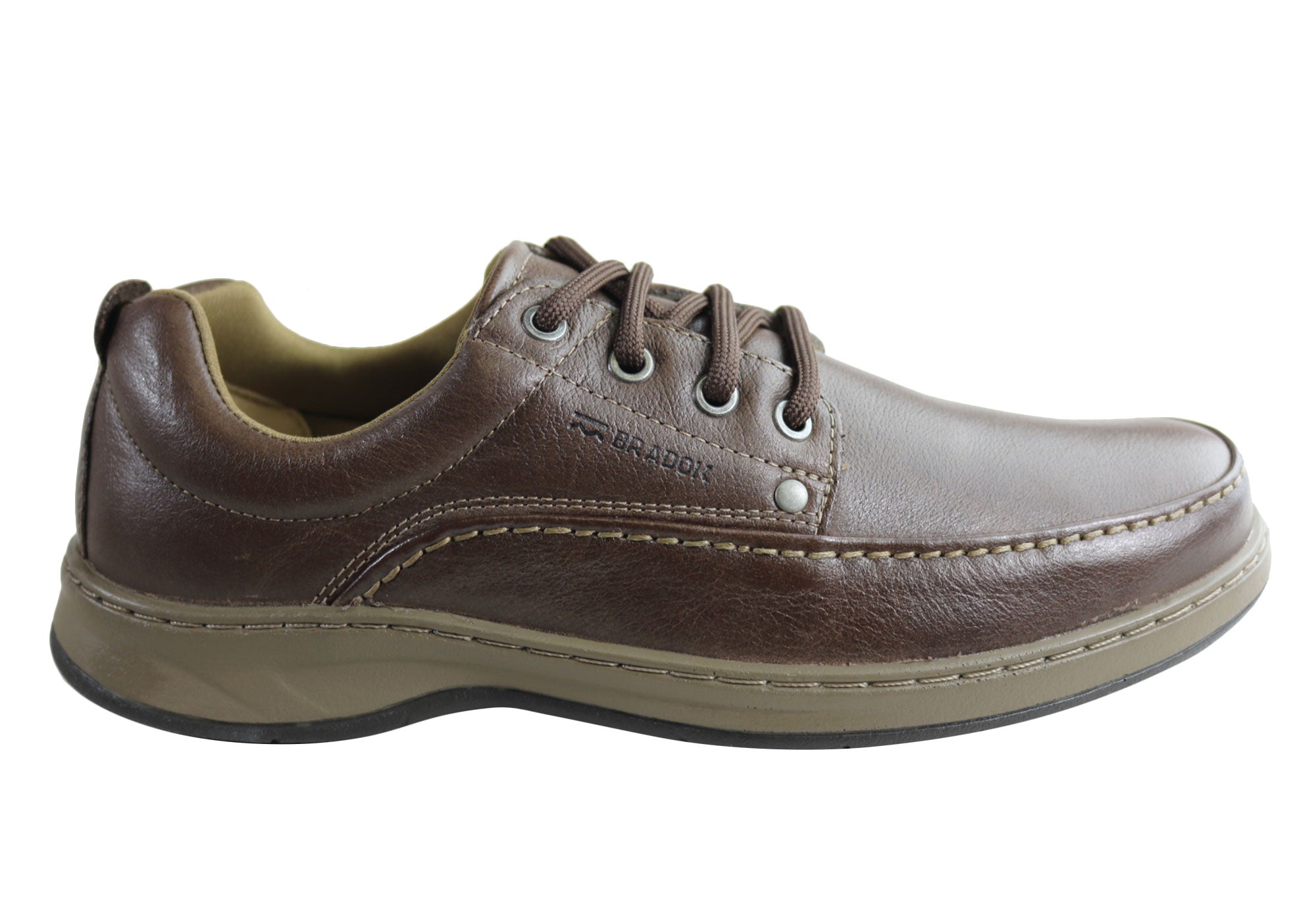 Bradok Men's Classic Lace-Up Comfortable Leather Dress Shoes - Handcrafted in Brazil - Perfect for Business, Office & Formal Occasions