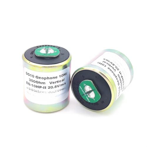 High Precision Vertical SG10 10Hz Geophone Sensor - Seismic Vibration Detector for Earthquake Monitoring, Geophysical Surveys, and Structural Health Analysis