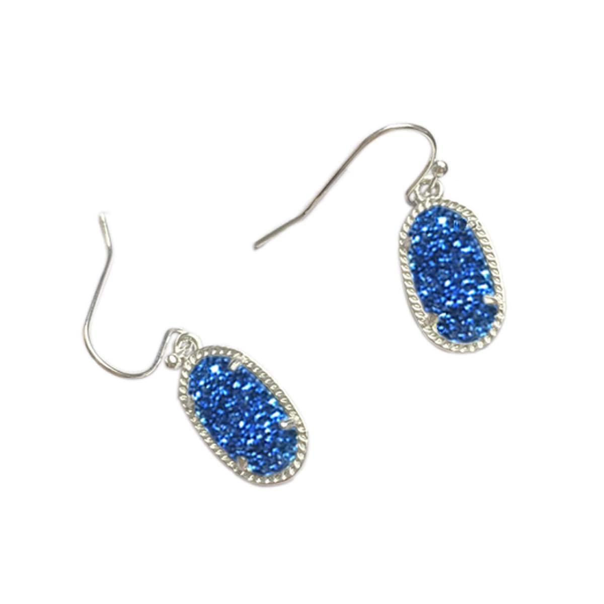 Fashion Water Droplet Earrings with Elliptic Crystals for Women